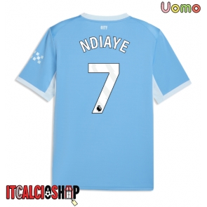 Manchester City Iliman Ndiaye #7 Prima Maglia 2026-27 Manica Corta